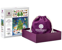 Load image into Gallery viewer, Winter Woodland - Advent Calendar with 25 Stand Up Pieces- Wooden Wentworth Puzzle