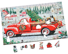 Load image into Gallery viewer, Christmas Truck- 250 Piece Wooden Wentworth Puzzle