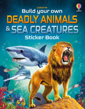 Load image into Gallery viewer, Build Your Own Deadly Animals and Sea Creatures Sticker Book