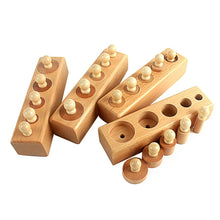 Load image into Gallery viewer, Knobbed Cylinder Blocks (set of 4)