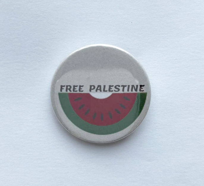 Free Palestine Badge -   Palestine Half Watermelon