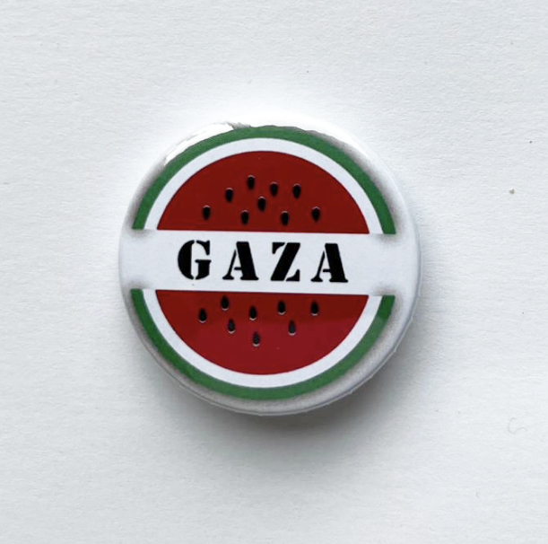 Free Palestine Badge- Gaza Watermelon