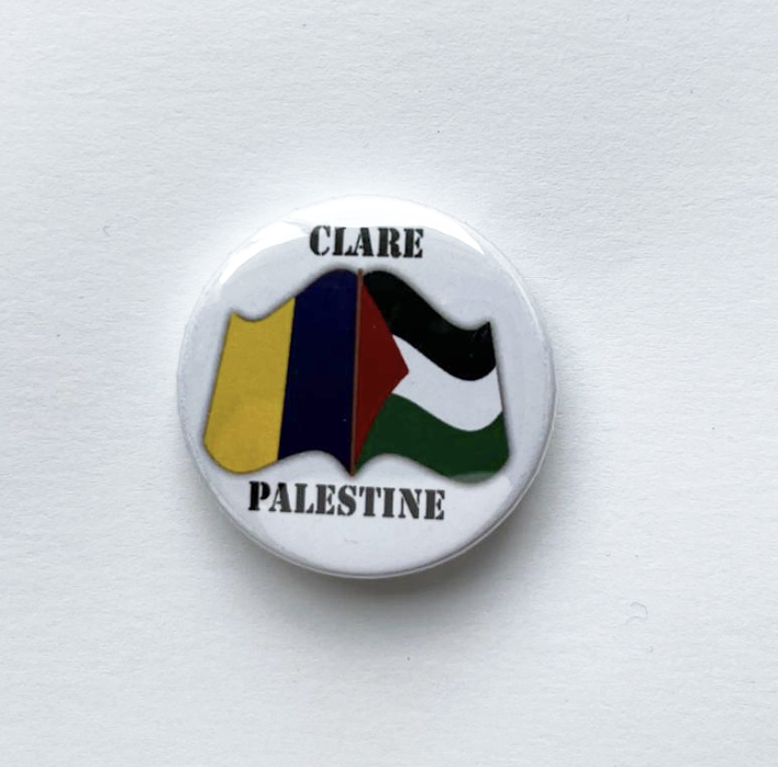 Free Palestine Badge - Clare and Palestine Flag