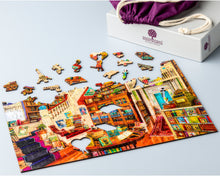 Load image into Gallery viewer, Wish Upon a Bookshop- 250 piece Wooden Wentworth Puzzle