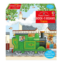 Load image into Gallery viewer, Poppy and Sam's Book and 3 Jigsaws: Trains