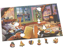 Load image into Gallery viewer, Cosy Evenings  -  140 piece Wooden Wentworth Puzzle
