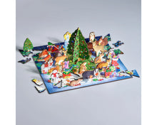 Load image into Gallery viewer, Winter Woodland - Advent Calendar with 25 Stand Up Pieces- Wooden Wentworth Puzzle
