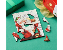 Load image into Gallery viewer, Letter for Santa - Children&#39;s Cracker- 20 Piece Wooden Wentworth Puzzle
