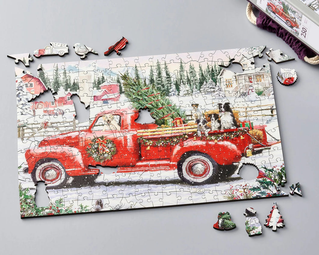 Christmas Truck- Wooden Wentworth Puzzle