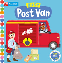 Load image into Gallery viewer, Busy Post Van: A Push, Pull, Slide Book
