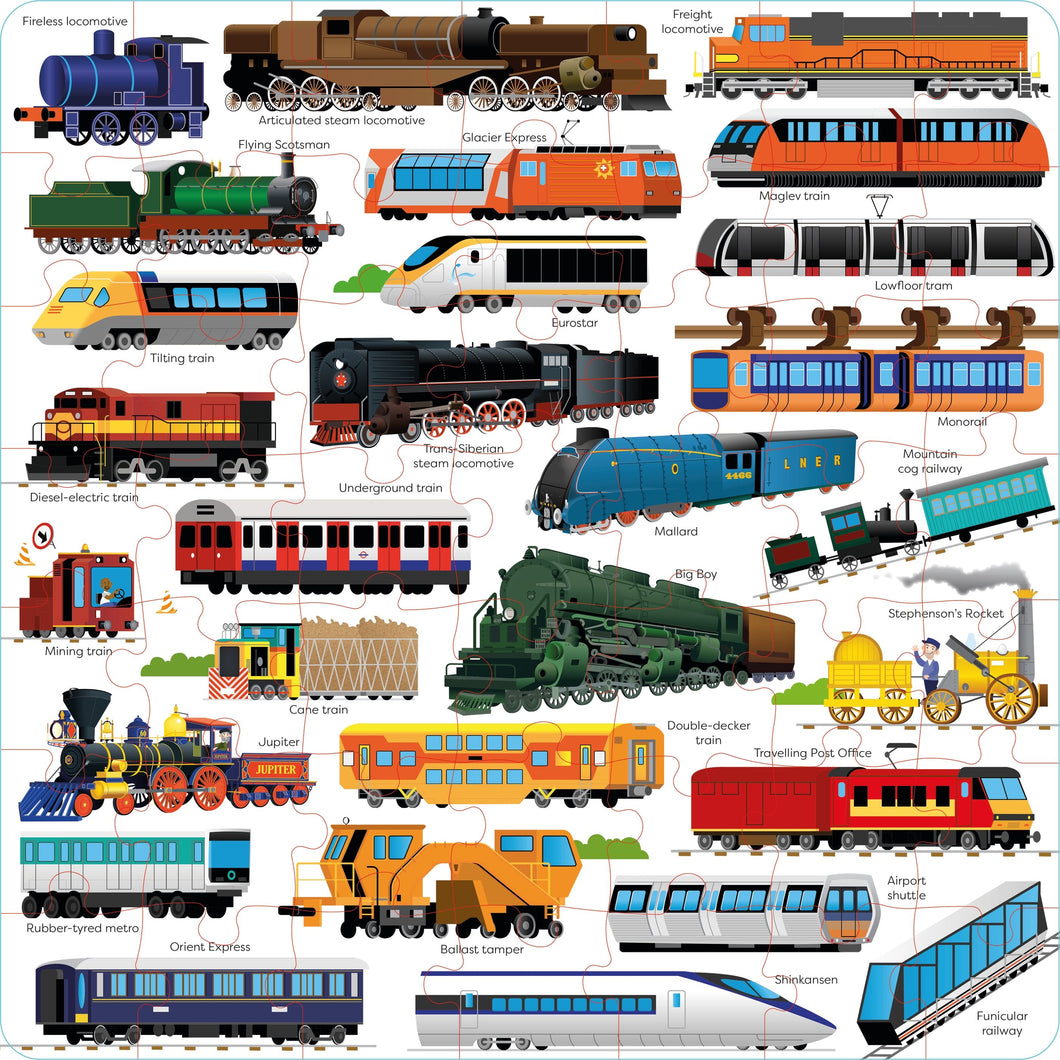 Trains - Book and Jigsaw