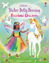 Load image into Gallery viewer, Sticker Dolly Dressing Rainbow Unicorns
