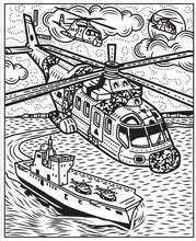 Load image into Gallery viewer, Planes and Helicopters Magic Painting Book
