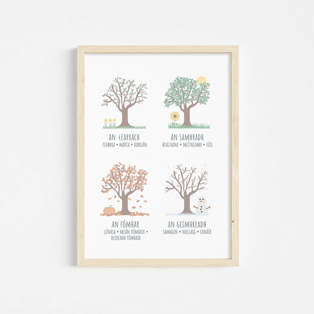 Irish Seasons Print- Séasúir