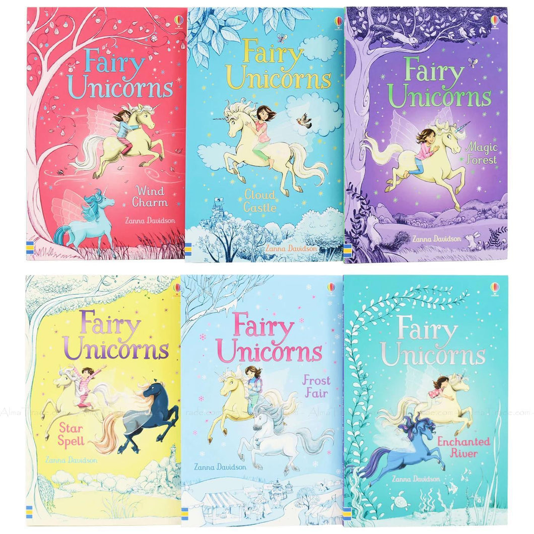 Fairy Unicorns Collection Set of 6 Paperback Books