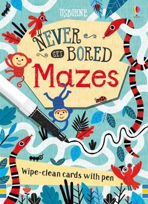 Never Get Bored Mazes - wipe-clean cards with pen