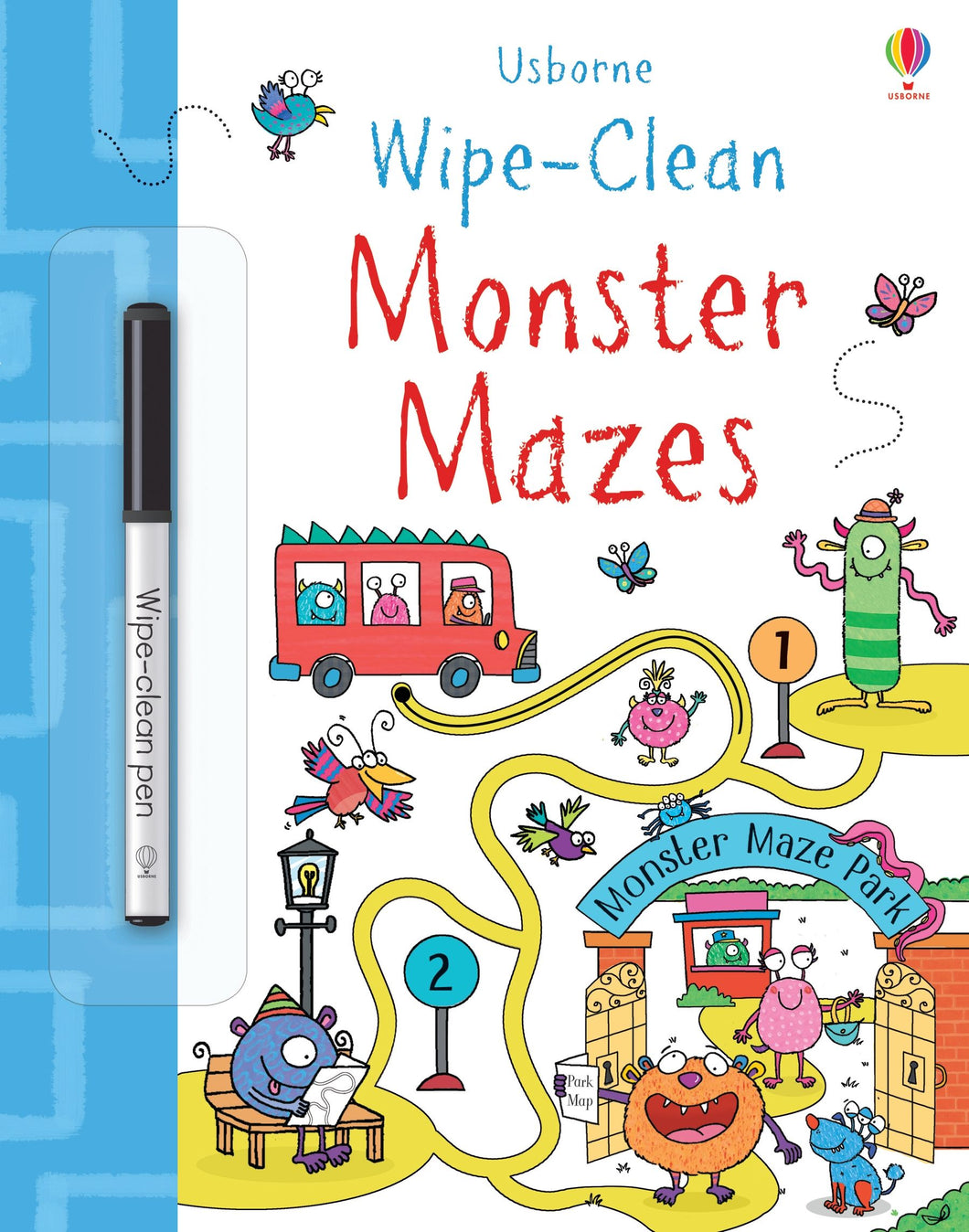 Monster Mazes Wipe-Clean