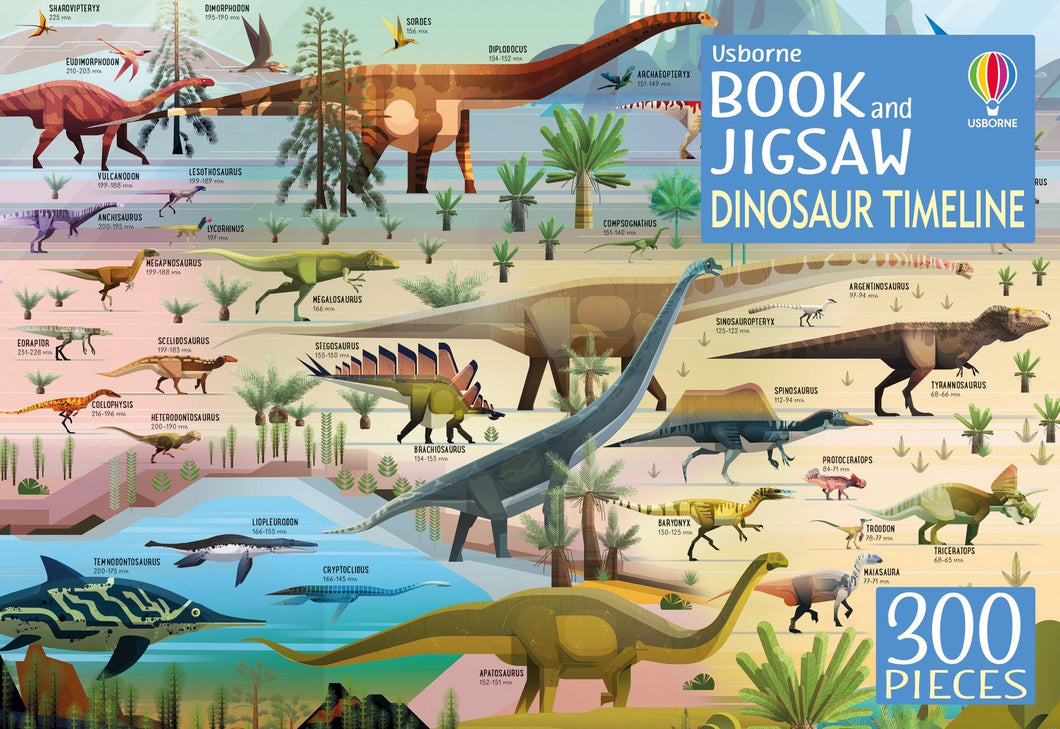 Dinosaur Timeline Book + Jigsaw